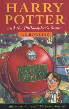Voorkant Rowling's 'Harry Potter and the Philosopher's Stone'